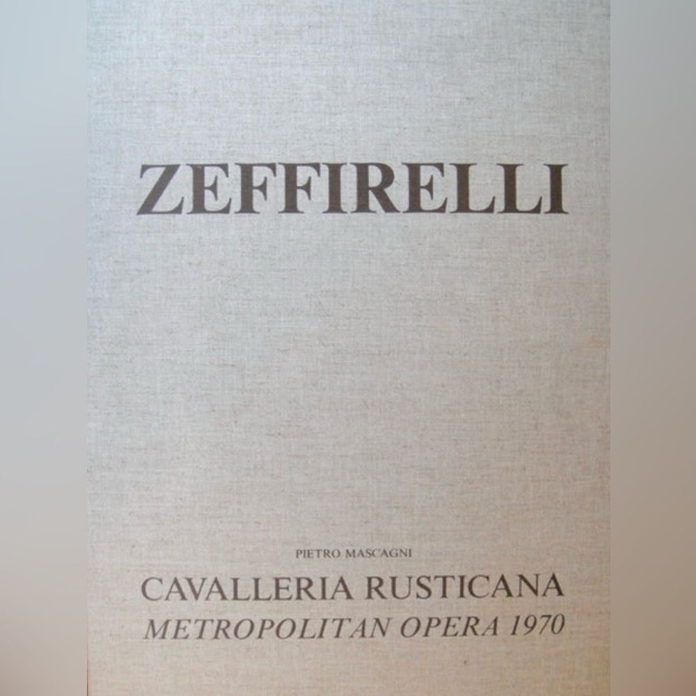 ZEFFIRELLI, FRANCO (1923–2019) Collection of Prints "Cavalleria Rusticana"
